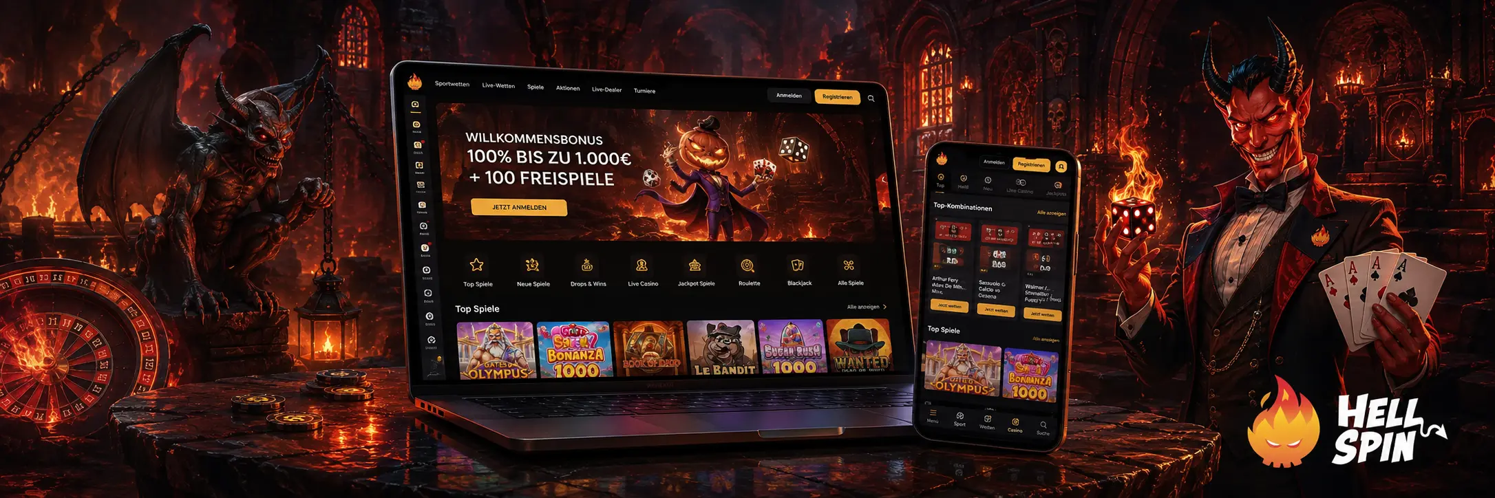 Verfügbare Spiele bei HellSpin Casino Verfügbare Spiele bei HellSpin Casino